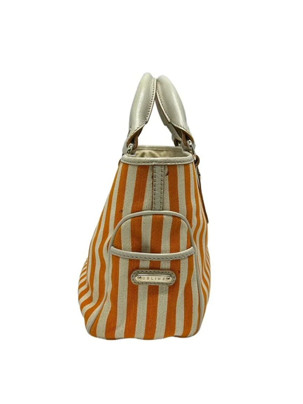 Celine Tote Bag Boogie Ivory Leather